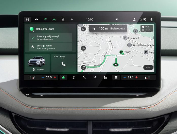 Groep Thoen Skoda Elroq infotainment scherm